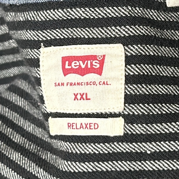 Upcycled Jack Skellington black/gray striped flannel NWOT one of a kind - Picture 6 of 13